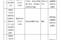 宁波银行被罚120万元：异地非持牌机构整改不到位、信贷业务管理不到位、异地客户识别机制不健全