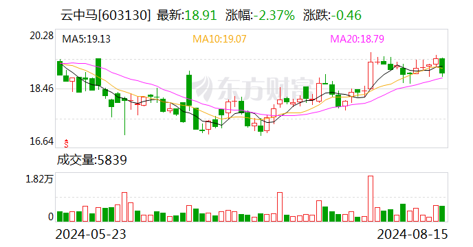 云中马：2024年上半年净利润同比增长2.49%  第1张